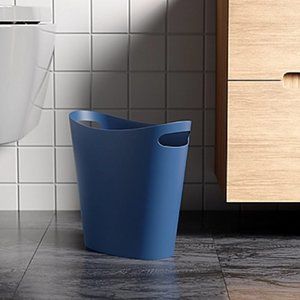 new NAVY BLUE Simply Essential™ 2-Gallon Slim Waste Basket - COLLEGE DORM FAV
